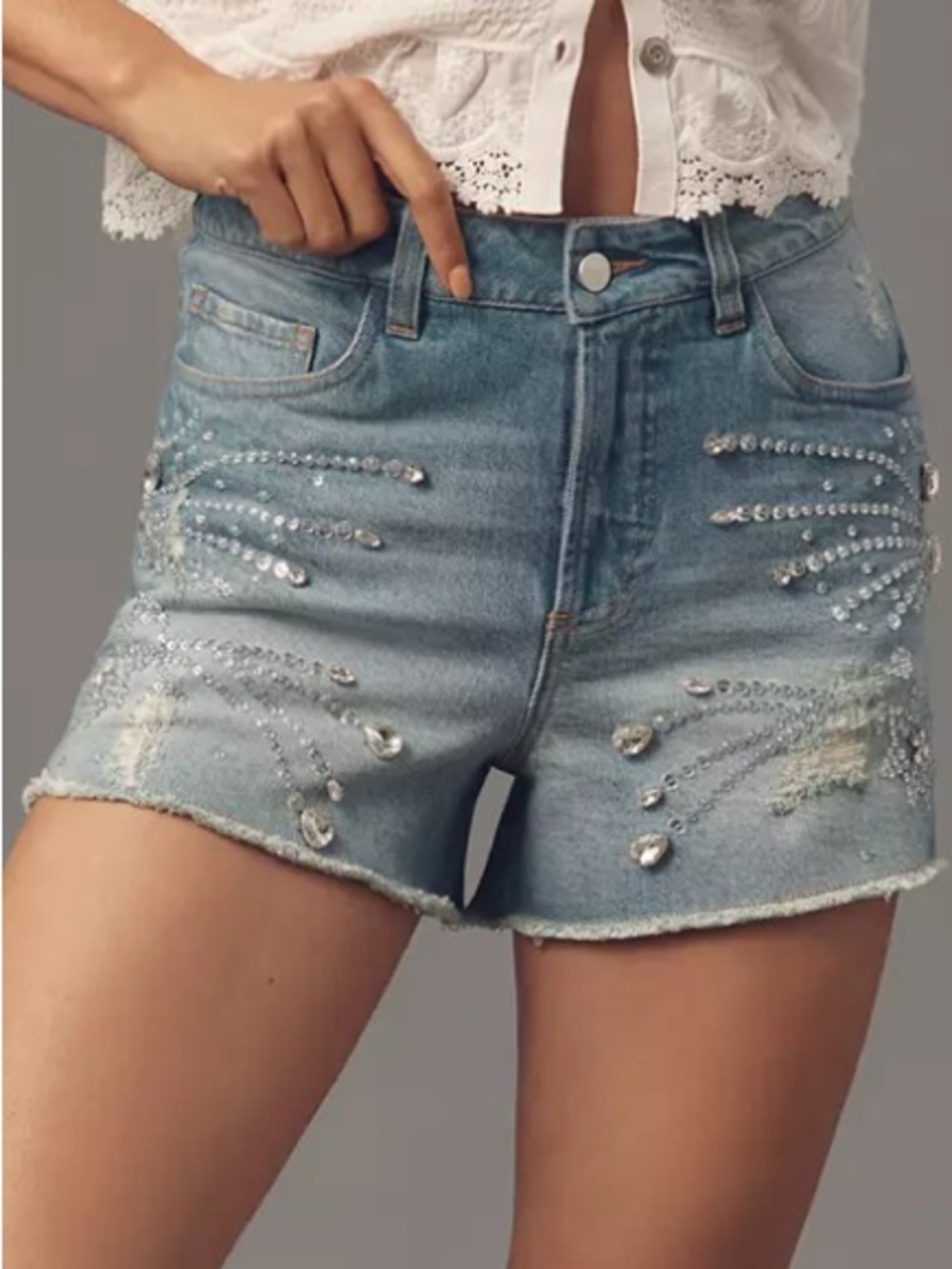 Anthropologie Embellished Pilcro Shorts